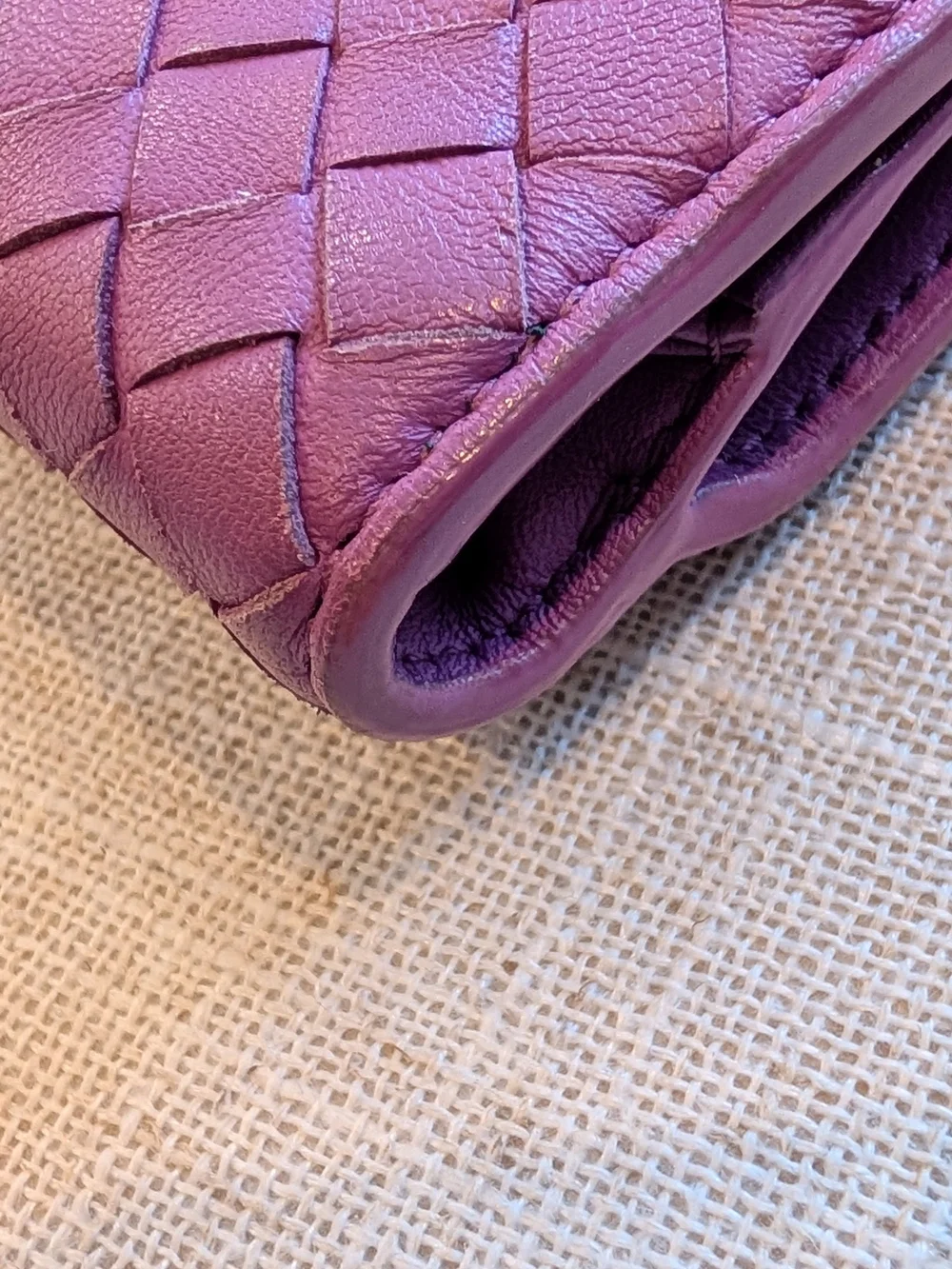 Bottega Veneta Leather Purple Women's Wallet